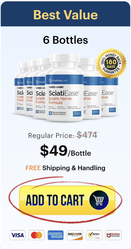 SciatiEase bottle - supplement for sciatica relief